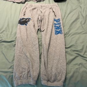 VS Pink Carolina Panthers grey cotton sweatpants size small